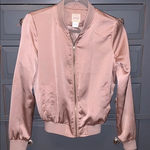 PINK BOMBER JACKET